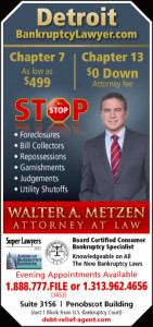 Bankruptcy Attorney Walter Metzen provides honest legal advice as to whether bankruptcy can help you.
