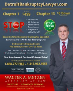 Michigan Bankruptcy Attorney Walter Metzen